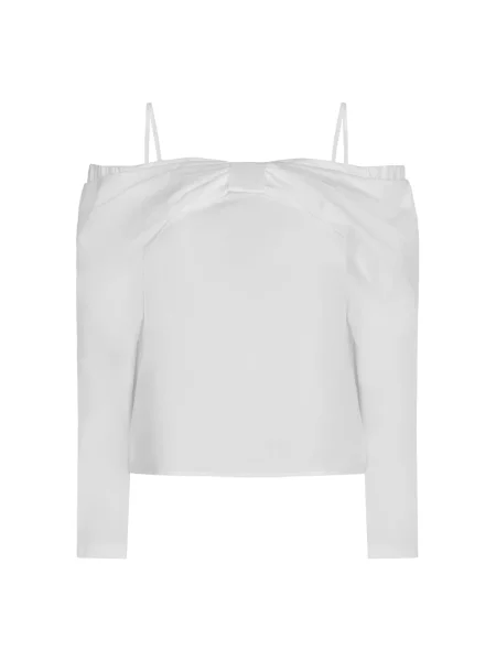 Top Nina Ricci z kokardką biały