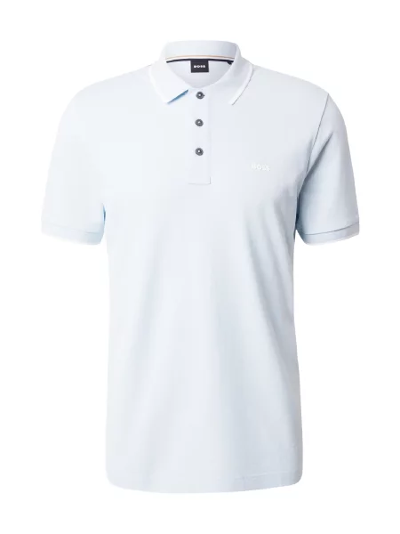 BOSS Tricou Parlay pastel albastru