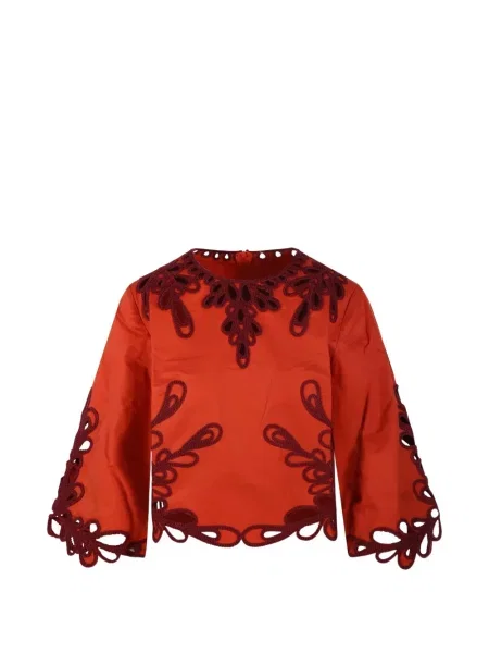 Top Antik Batik portocaliu