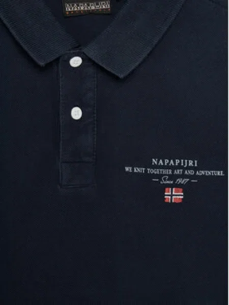 Napapijri Pólóing Elbas 5 D Regular Fit sötétkék