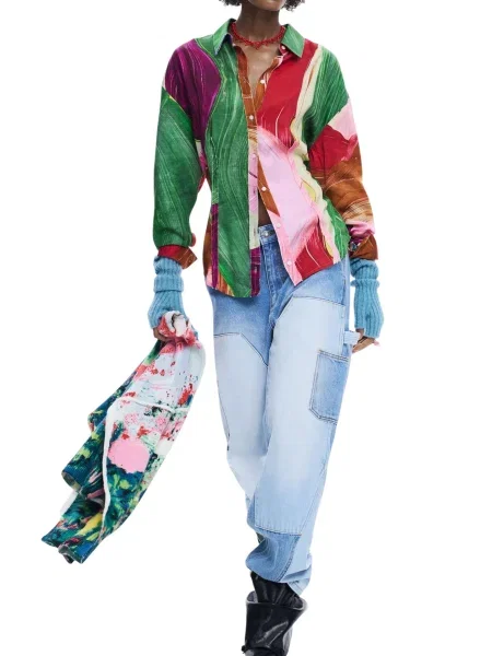 Bluză Desigual maro