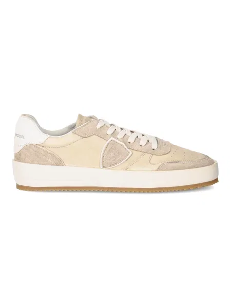 Buty do tenisa Philippe Model zamszowe do tenisa beżowe