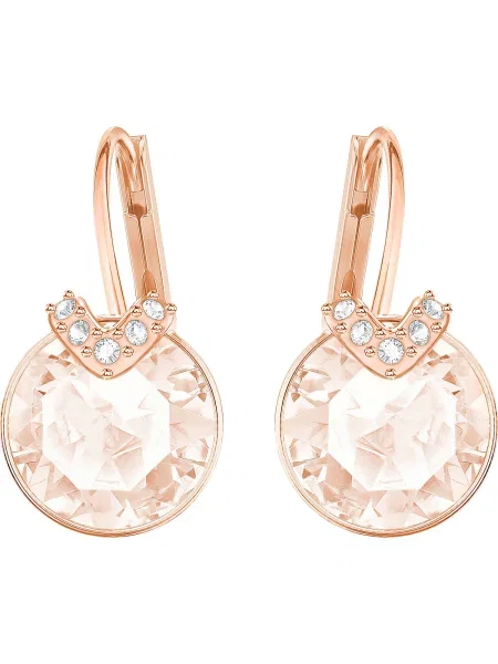 Swarovski Cercei auriu roz alb