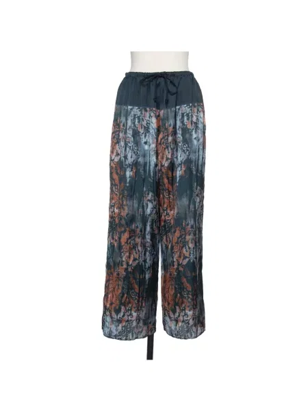 Pantaloni Muller Of Yoshiokubo cu cordon albastru