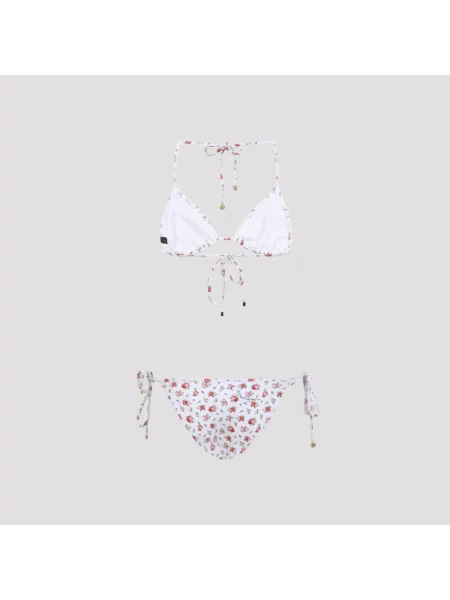 Lniane bikini Dolce And Gabbana z nadrukiem