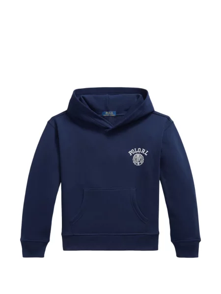 Dětska mikina s kapucí Polo Ralph Lauren modrá