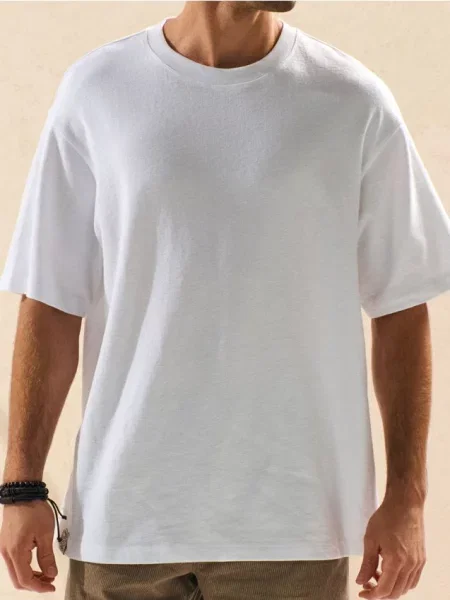 Sinsay Tričko s krátkým rukávem bílá