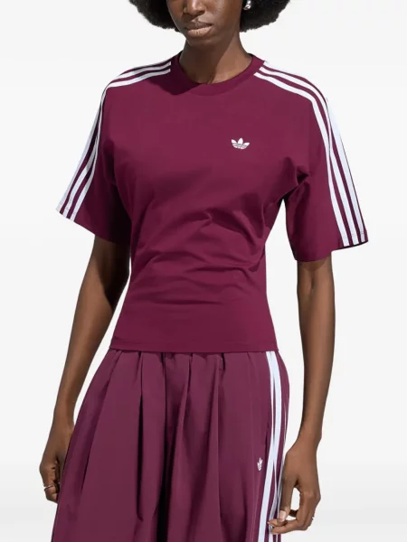 Apykaklė apkirptas marškinėliai Adidas be rankovių balta