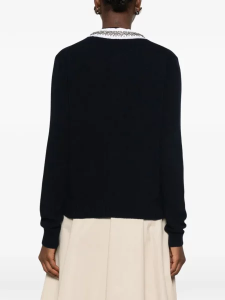 Gulerat cardigan Prada albastru