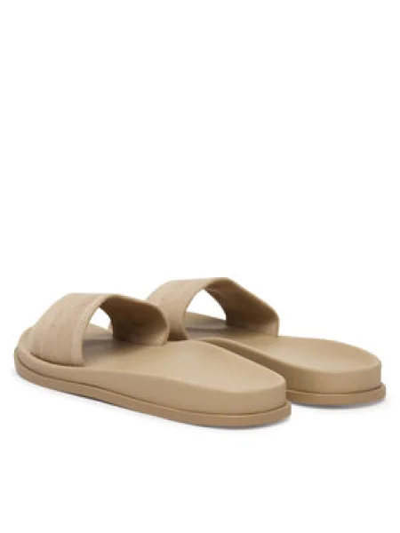 Šľapky Calvin Klein City Sandal Mule Webbing béžová