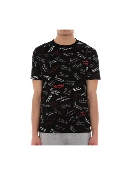 Koszulka Moschino z logo czarna