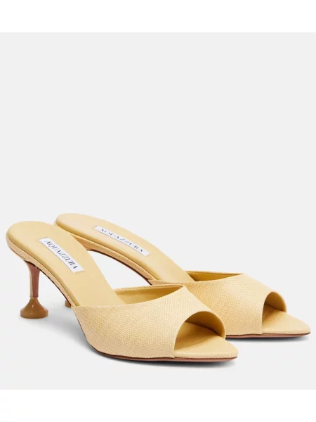 Mules Aquazzura rumena