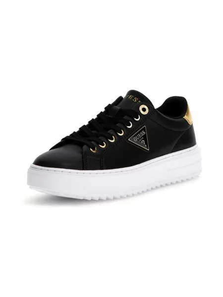 Sneakersy Guess skórzane czarne