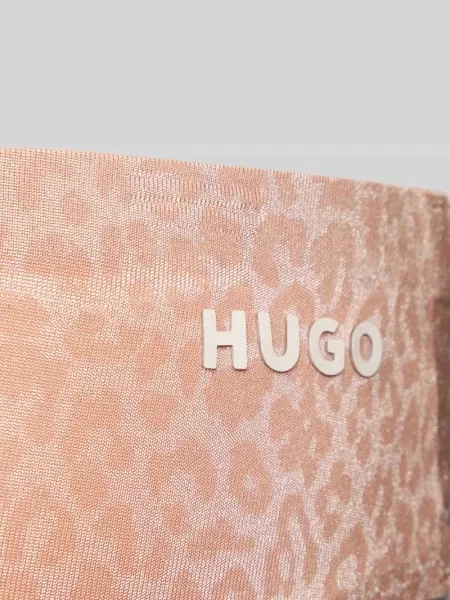 Stringi ze wzorem na całej powierzchni model SHADOW THONG' Hugo beżowe