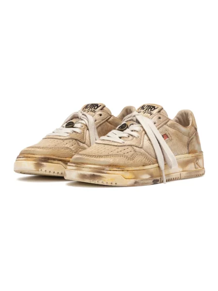 Sneakersy Autry retro beżowe