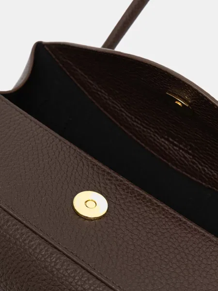 Шкіряна сумочка Yuzefi OYSTER коричневий