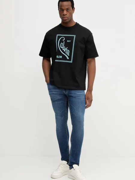 Calvin Klein Jeans Blugi Essential | Skinny fit albastru