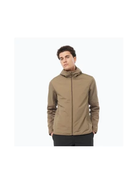 Кофта трекінгова Salomon Outline Hyb Warm Hd shitake