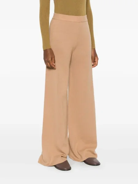 Pantaloni Max Mara tricotate maro