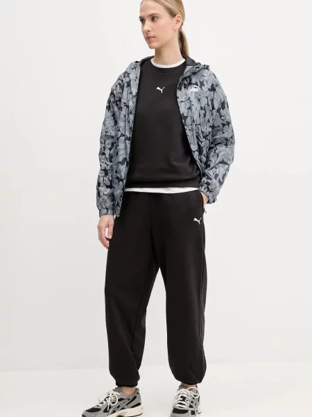 Однотонные спортивные штаны Puma черные