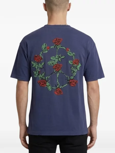 Tricou Bldg4 cu mărgele albastru