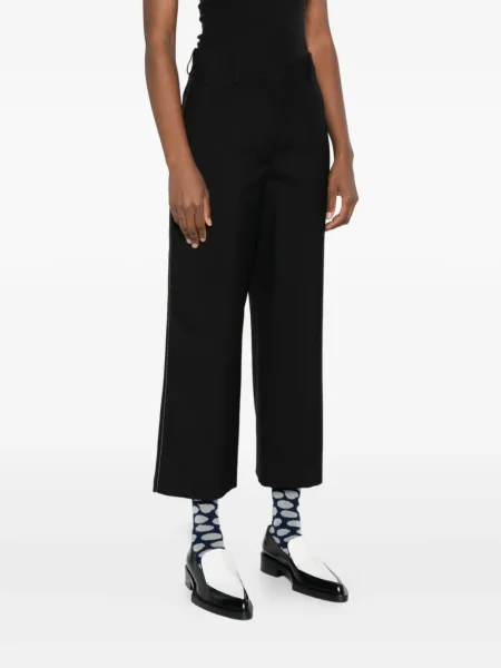 Cropp pantaloni Marni cu dungi negru