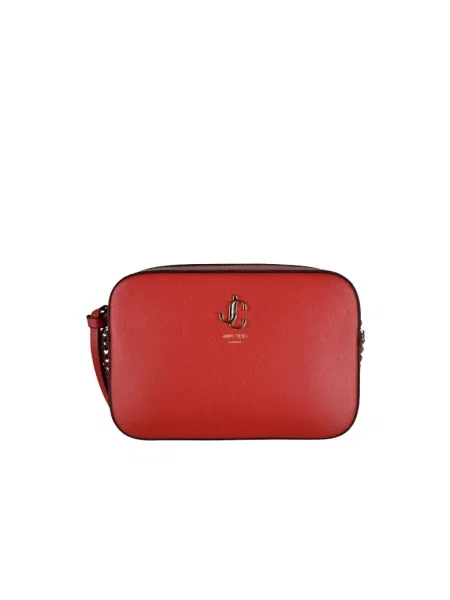 Torebka Jimmy Choo skórzana retro czerwona