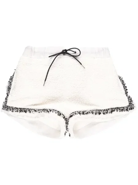 Шорти Sacai от туид бяло