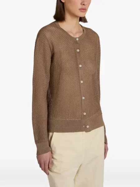 Cardigan Zanone tricotate maro