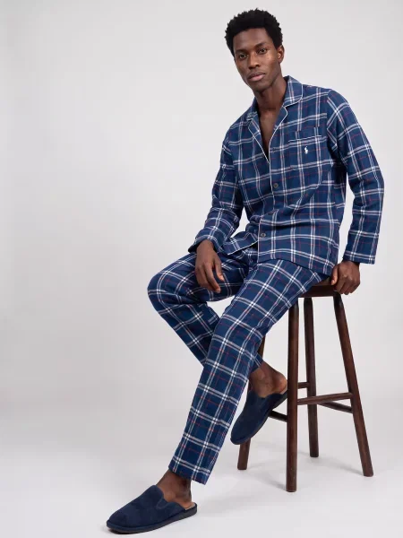 Pijamale Polo Ralph Lauren albastru