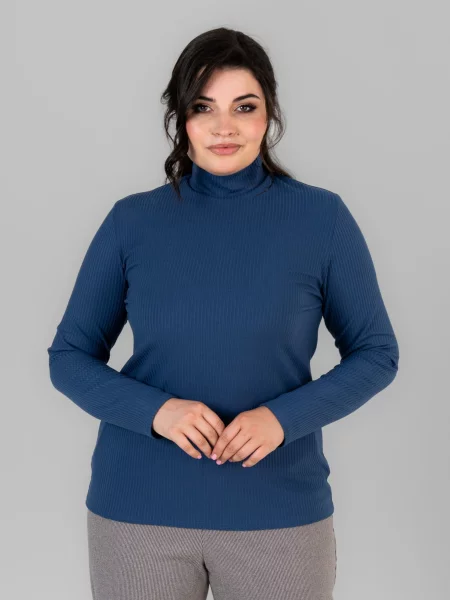 Водолазка All Posa темно-синій вовна/акрил синя