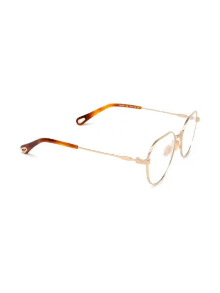Ochelari de soare Chloé Eyewear cu imprimeu geometric auriu