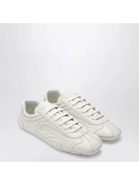 Sneakersy Prada skórzane beżowe