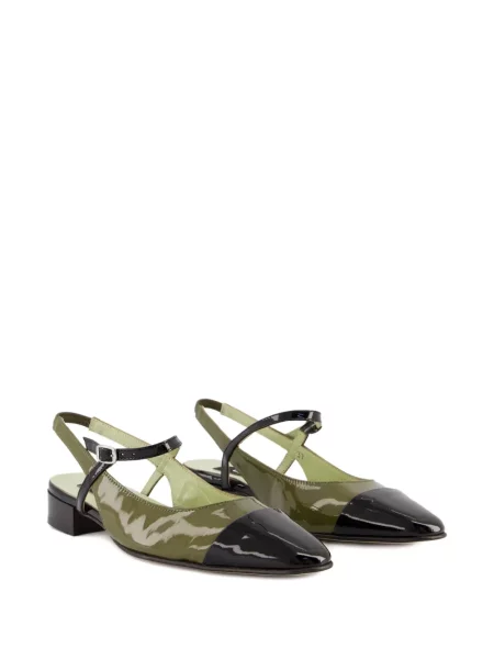 Pantofi cu toc Carel Paris din piele verde
