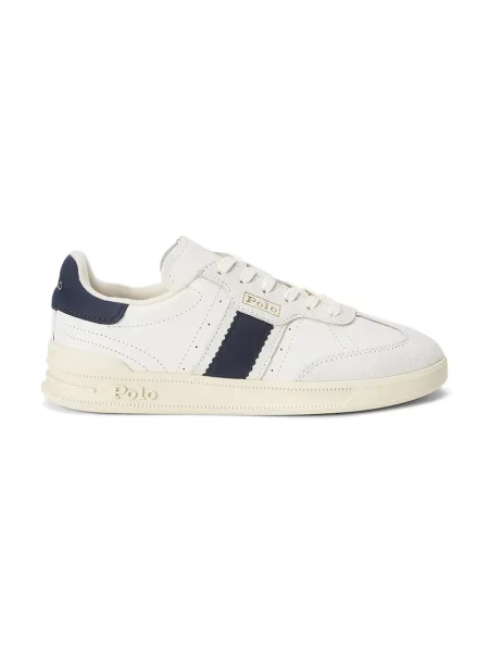 Kožené tenisky Polo Ralph Lauren Heritage Aera biela