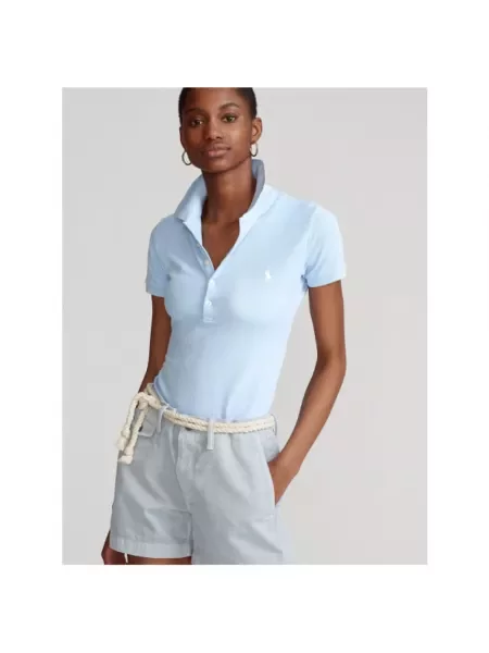 Koszulka polo Polo Ralph Lauren z krótkim rękawem niebieska