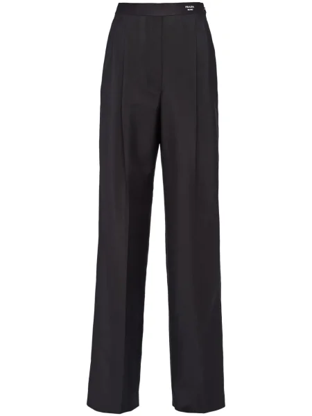 Pantaloni Prada de mohair negru