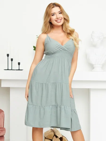Rochie Resti de costum verde