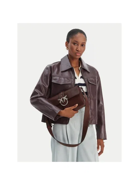 Geanta crossbody Pinko clasică maro