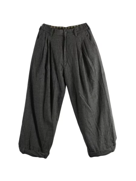 Pantaloni Ziggy Chen în carouri gri