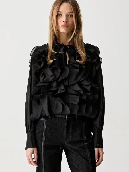 Karl Lagerfeld bluză pentru femei negru