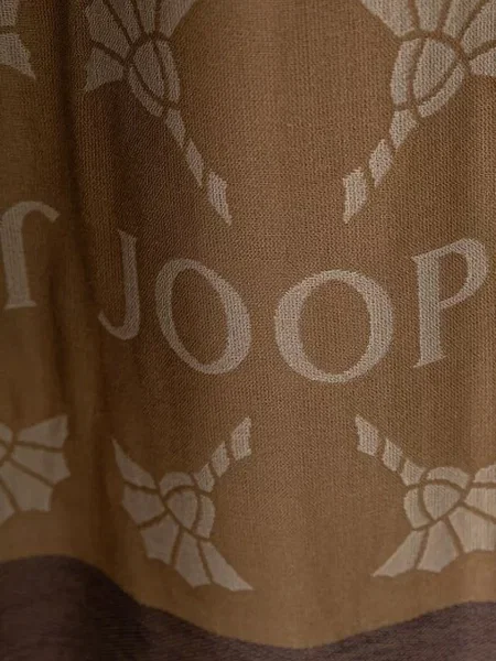 Fular Joop! cu franjuri maro
