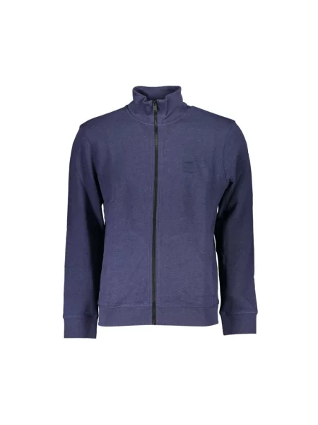 Lniana bluza Hugo Boss elegancka niebieska