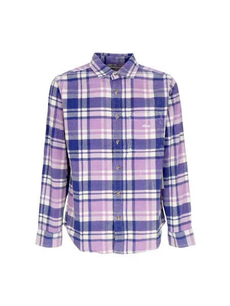 Koszula Obey fioletowa