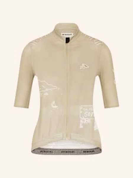 Café Du Cycliste Koszulka Kolarska Eze beige biała