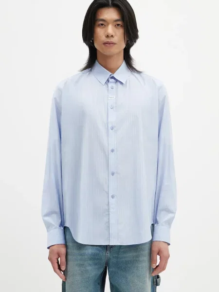 Košulja Martine Rose Classic relaxed s klasičnim ovratnikom plava