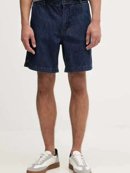 BOSS Orange pantaloni scurți pentru bărbați din denim portocaliu