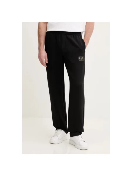 Armani Exchange Teplákové nohavice čierna
