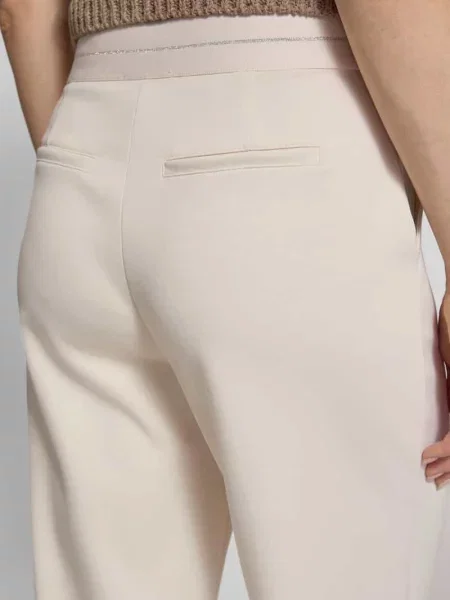 Spodnie materiałowe w kroju wide fit z dodatkiem model Lurex' Monari