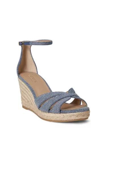 LAUREN RALPH LAUREN Espadryle niebieski